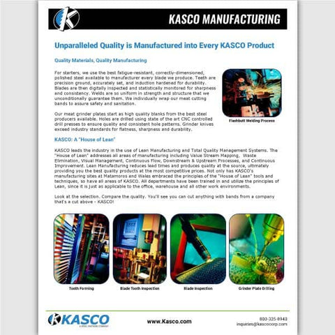 Capacités de fabrication de Kasco