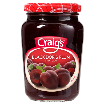 Craig's Black Doris Plum Fruit Jam 375g – GoPotatoes