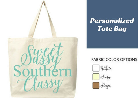 Personalized tote bag