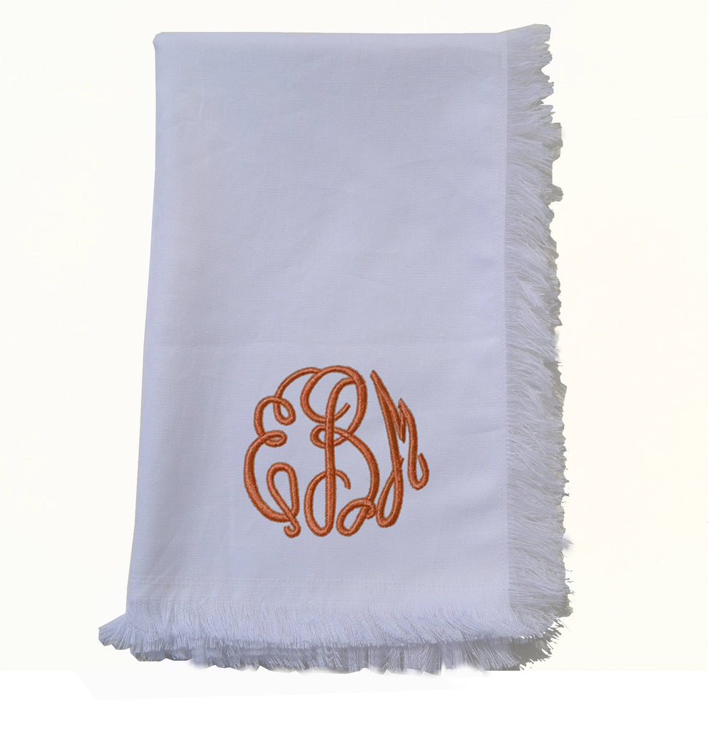 monogrammed dish towels