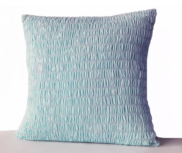 light blue throw pillows