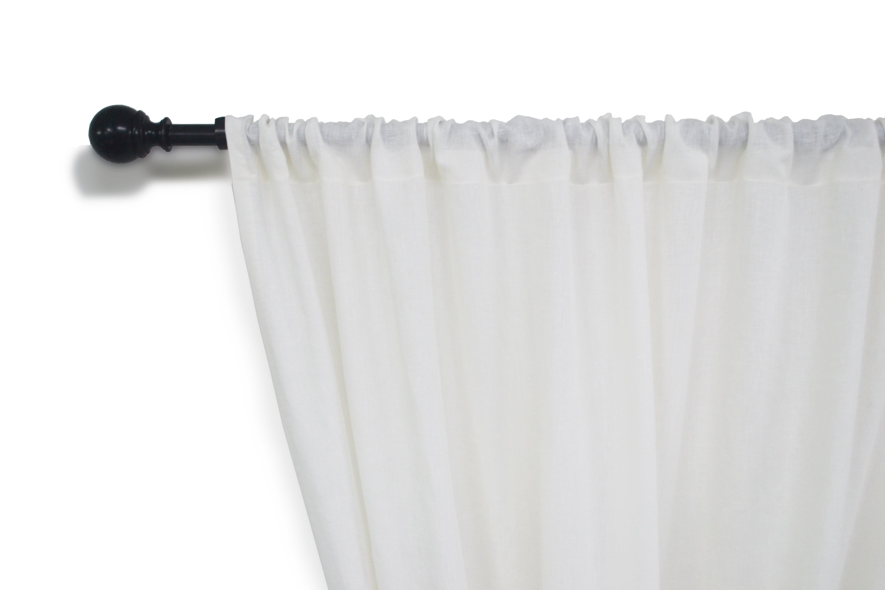 White Linen Sheer Curtains, Linen Blackout Curtains, Linen Panels