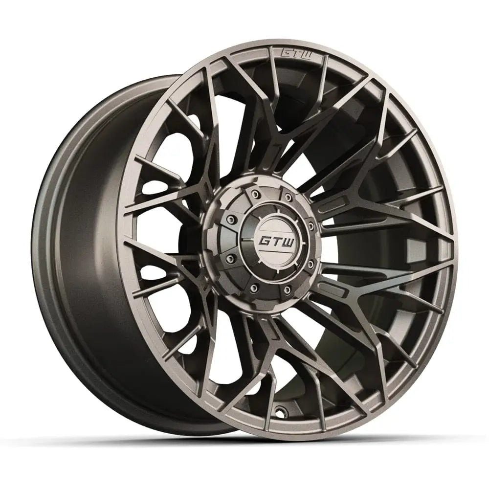 14" Stellar Matte Bronze Golf Cart Wheel - 14"x7" ET-25 Offset⎮GTW®