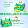 Matching game with letter and card, matching game with words