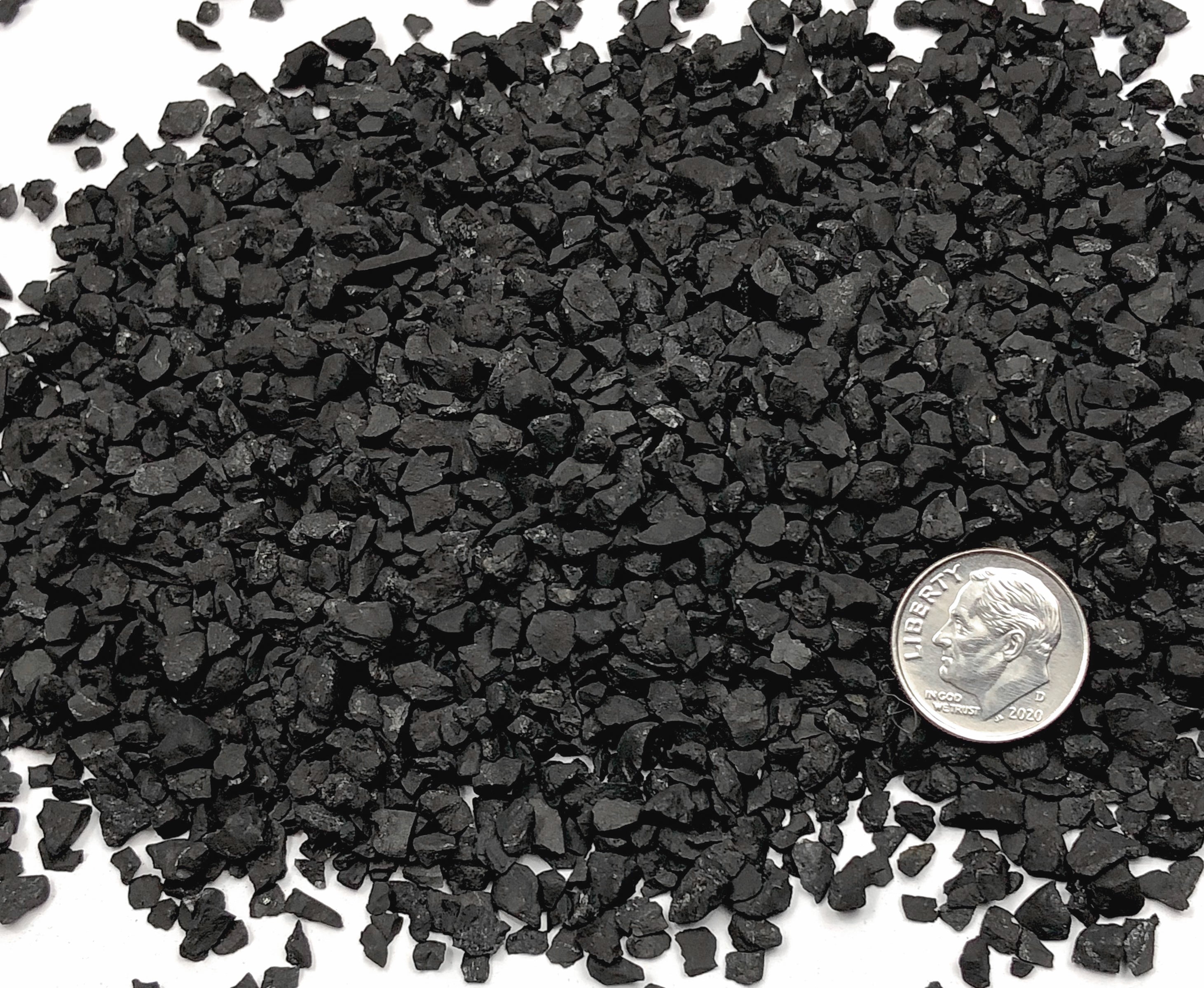 Crushed Black Shungite Chips from Russia, Pea-Sized Gravel (2mm-4mm)