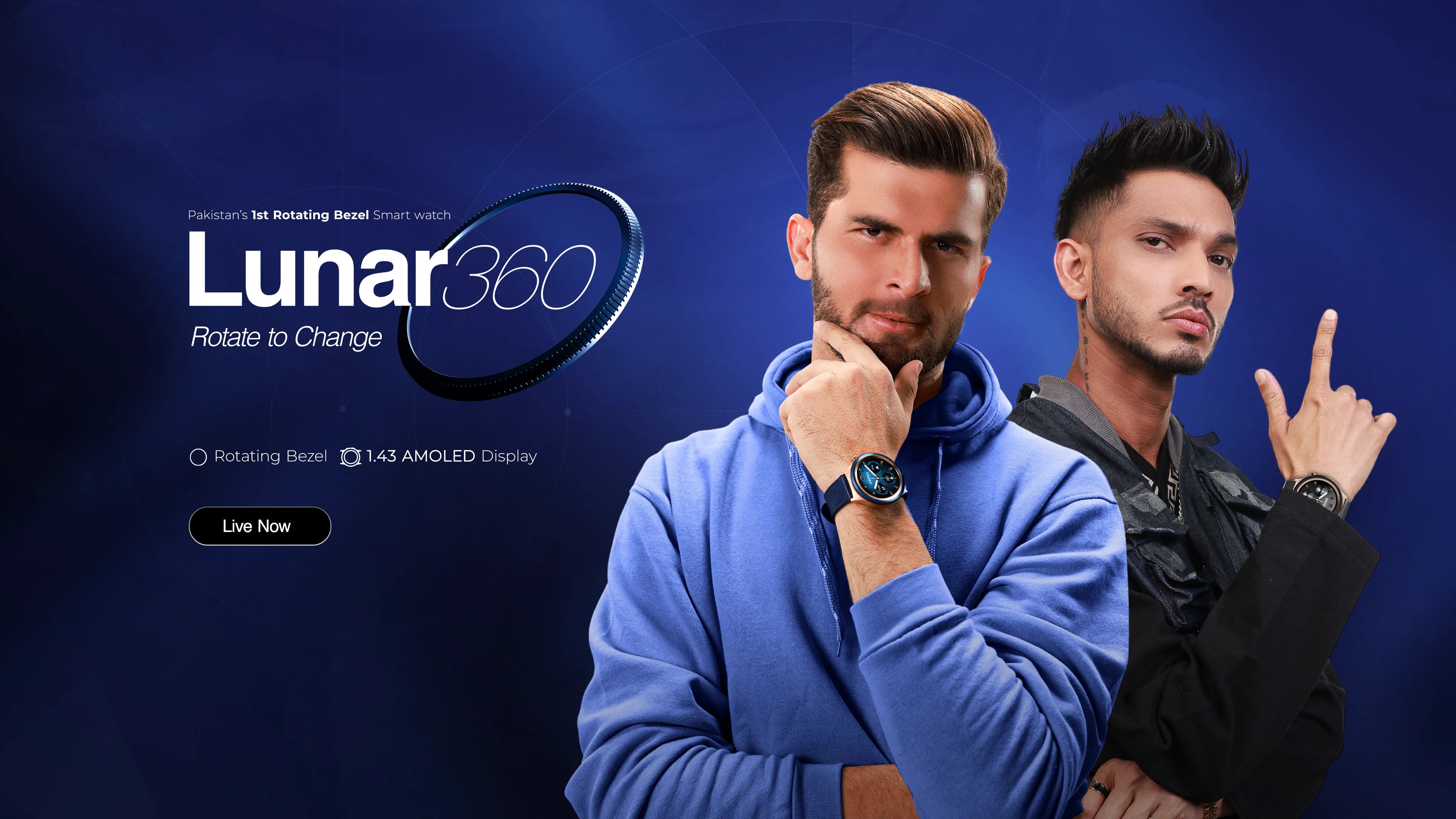 Lunar 360 smartwatch hero image desktop