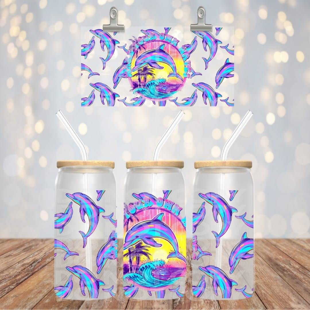 Make Your Own Waves  16oz glass can Sub Print