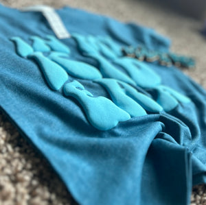 Kids In My Kid Era Blue Puff Printed Top - Midwest Roots