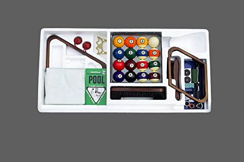  Younghemani Regulation Size Pool Balls Billiard Set - Comes  with Professional Cue Ball and Silver Case - Play 8 Ball and 9 Ball - 17 Pcs  - Multi Colored 11x11 Inches : Sports & Outdoors