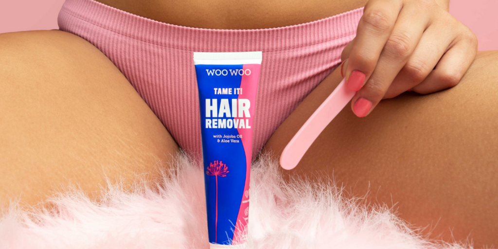 Woo woo tame it hair removal cream