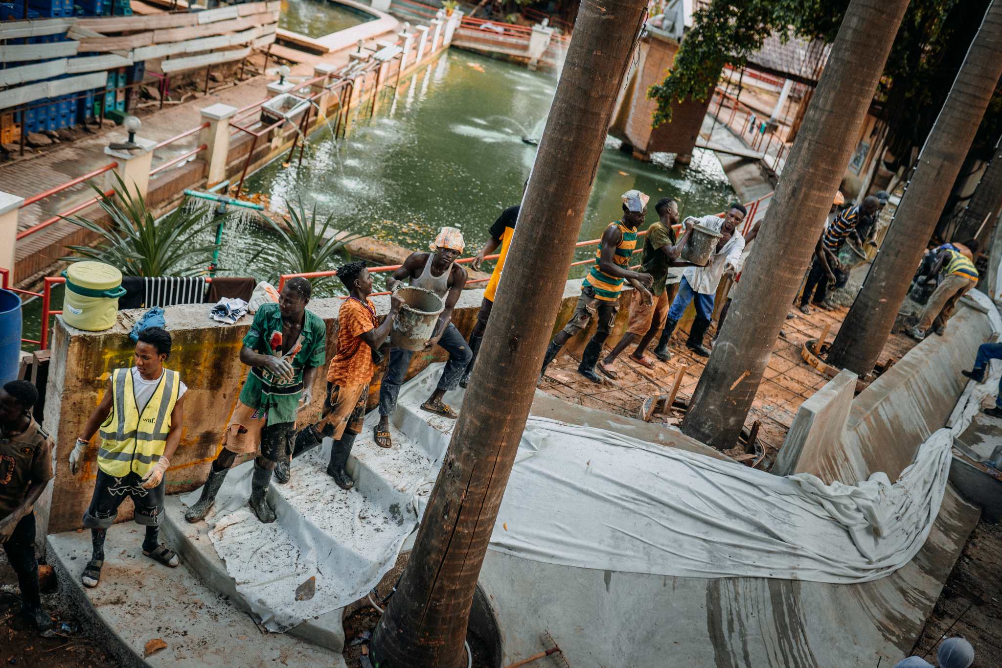 Skatepark construction in Lagos, Nigeria