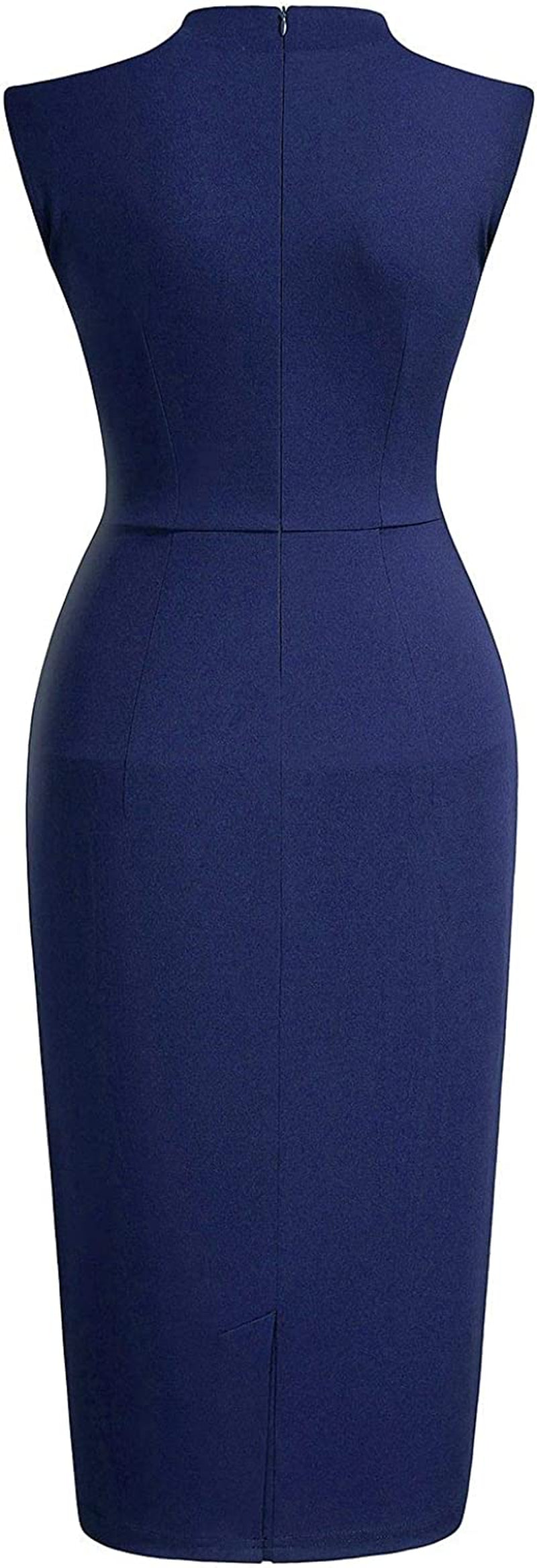 Women'S Retro 1950S Style Half Collar Ruffle Cocktail Pencil Dress –  Whispers