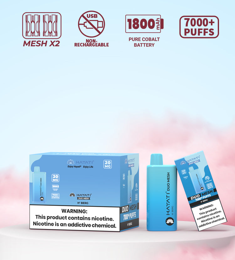 HAYATI DUO MESH 7000 DISPOSABLE POD DEVICE 20MG