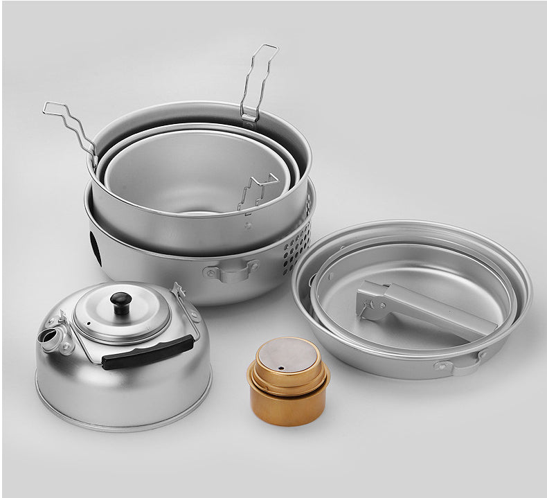 AdvenCrew 10pcs Camping Multi Compact Cookset