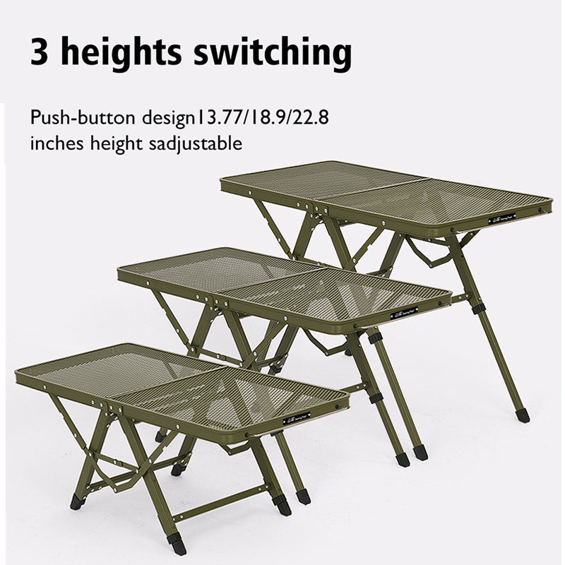 3-section Adjustable Folding Table