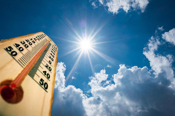 hot weather and thermometer