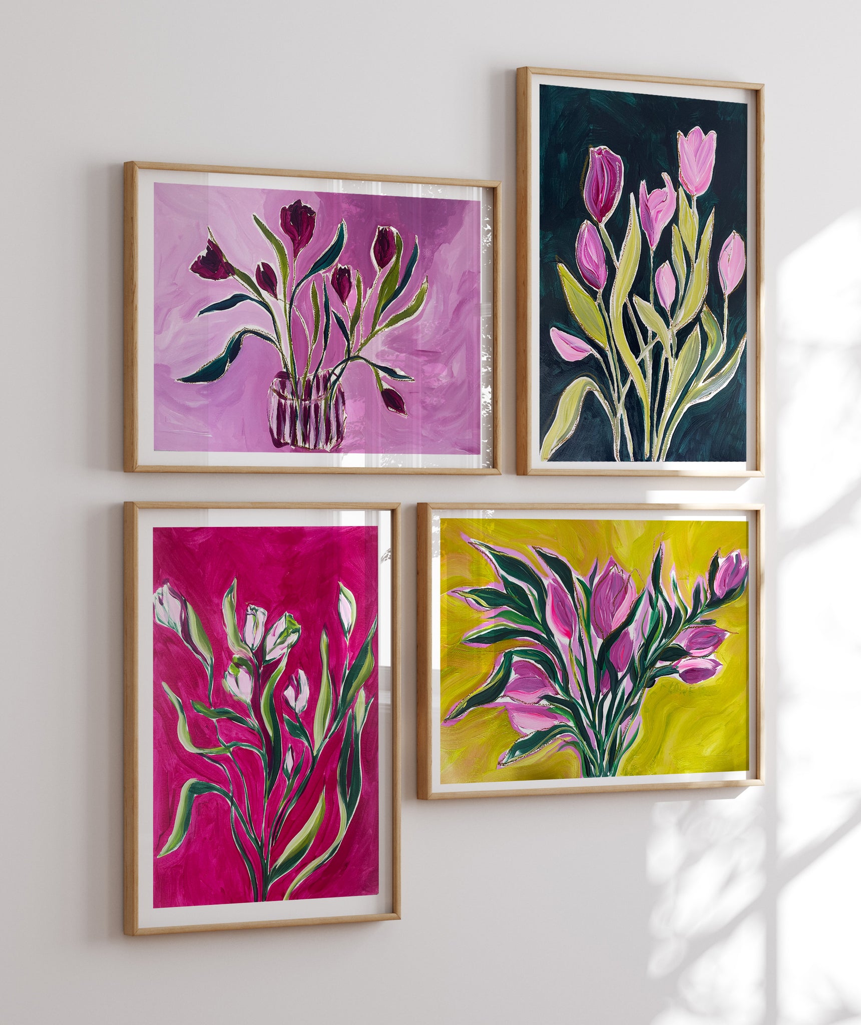 four-tulip-paintings