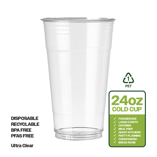 Ciao! 12OZ PET Plastic Cold Drink Cup, Great for Smoothies, Iced Coffe –  Fulpac