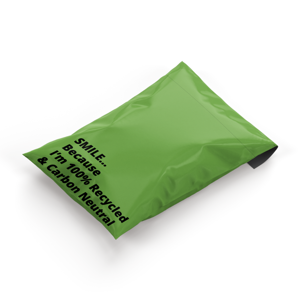 100% Recycled Green Mail Bags