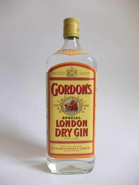 Gordon's Special London Dry Gin - 1980s (47.3%, 100cl) – Old Spirits ...