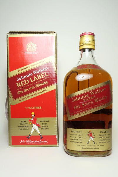 Johnnie Walker Red Label Blended Scotch Whisky - 1970s (43%, 175cl