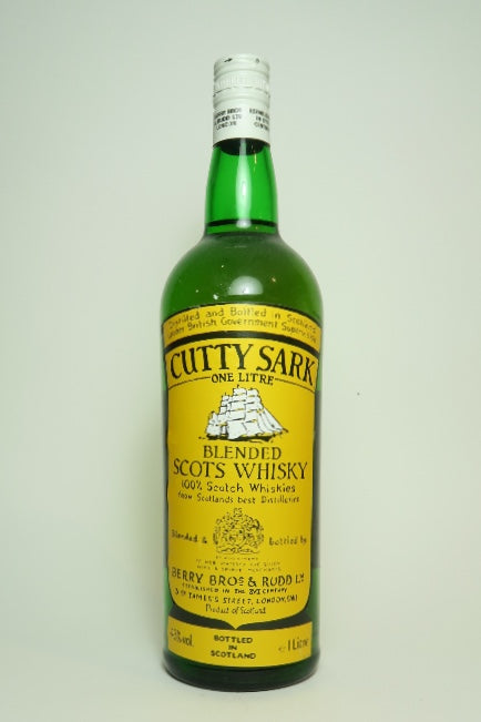Berry Brothers Rudd Cutty Sark 12yo Blended Scotch Whisky 1980s 4 Old Spirits Company