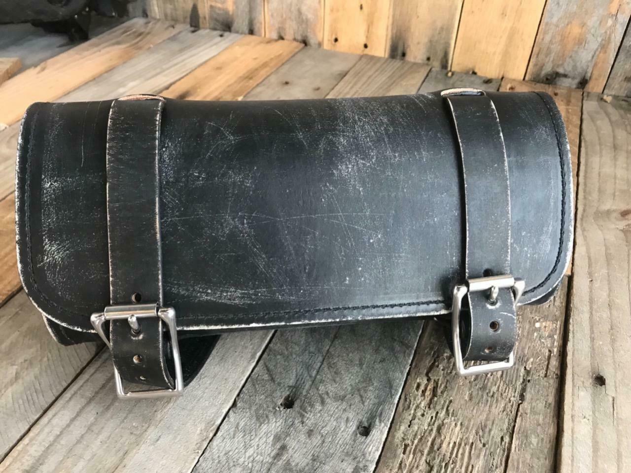 Bobber Chopper Custom Motorcycle leather tool roll tool bag LC-101135