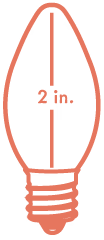 Tru-Tone C9 light bulb diagram