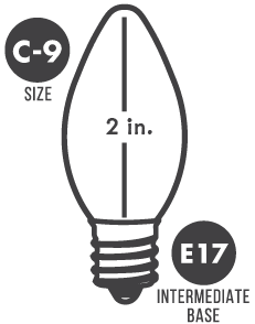 Tru-Tone C9 light bulb diagram