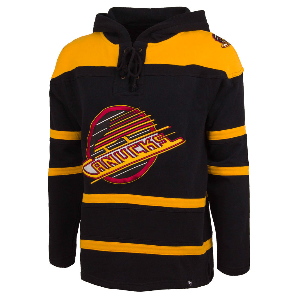 Boston Bruins No4 Bobby Orr Black Sawyer Hooded Sweatshirt Stitched Youth Jersey