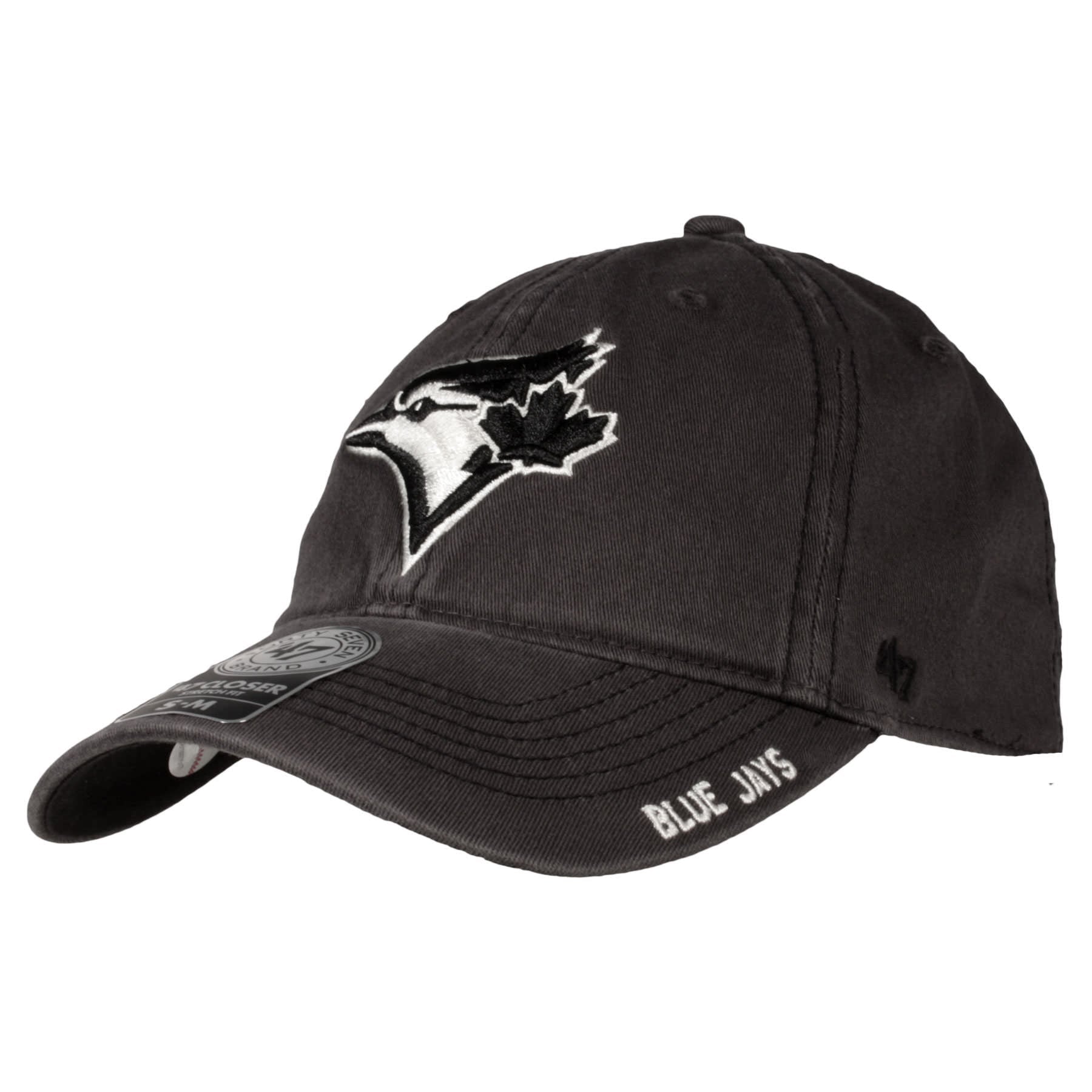  '47 Men's Toronto Blue Jays Black/Charcoal MVP Adjustable Hat -  One Size : Sports & Outdoors