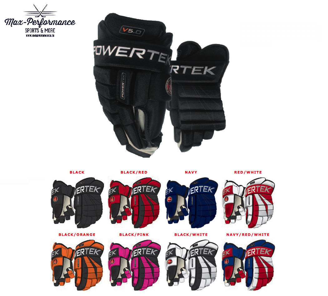 PowerTek V5.0 Tek Ice Hockey Gloves