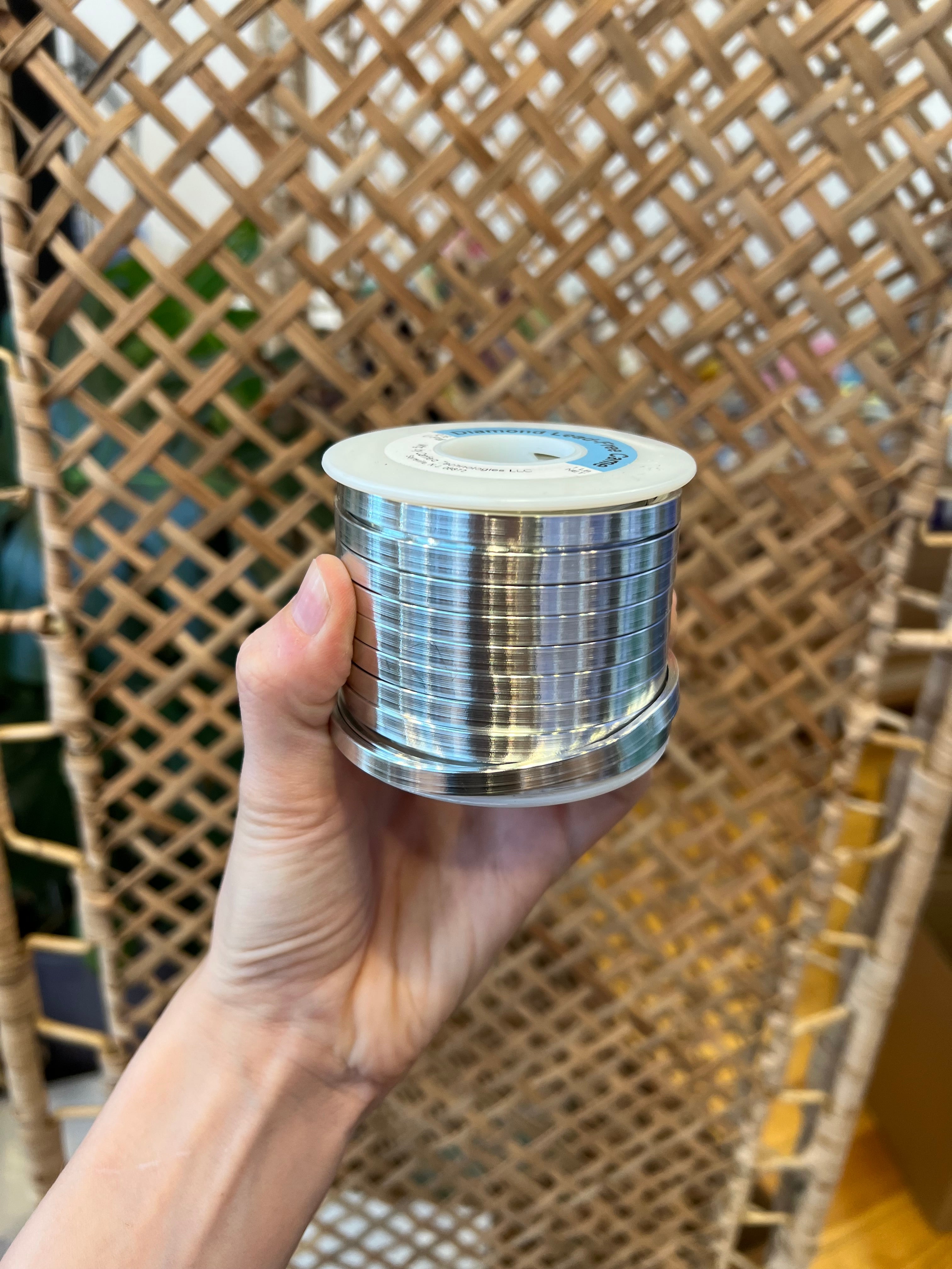 Avril 60/40 Premium Solder for Stained Glass 1 Pound Spool, 1/8 Diameter,  60% tin 40% Lead - Made in USA!