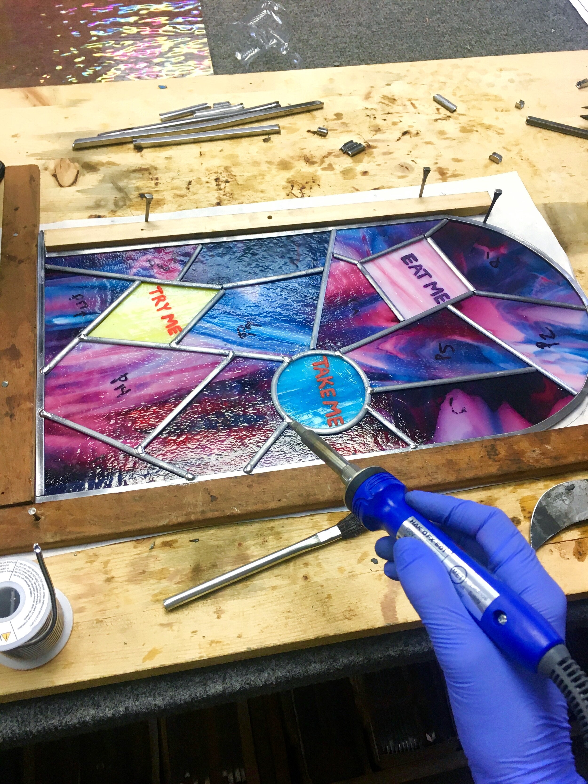 How to make a beveled stained glass panel the easy way - B+C Guides