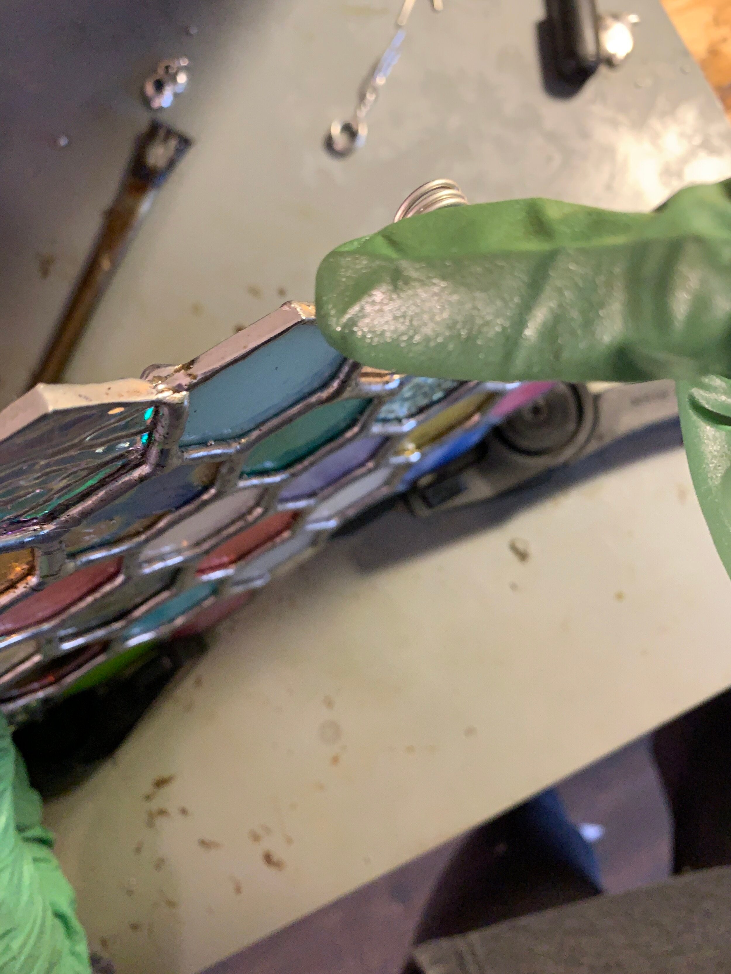 Use flux and solder correctly and master stained glass soldering