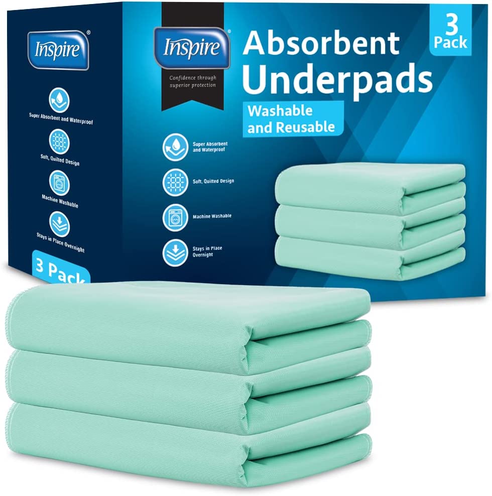 Inspire 30 x 36 Super Absorbent Bed Pads Incontinence Disposable - K2  Health Products