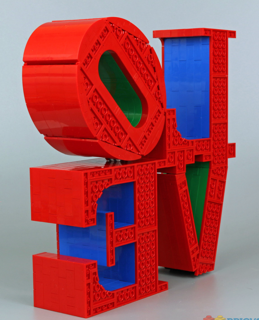 Lego Love Sculpture