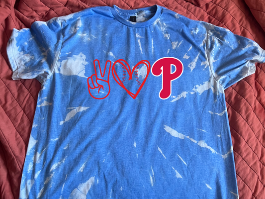 Philadelphia Phillies Reverse Tie Dye Blue Phillies Hat Ice Cream T Sh –  PhillyVibesShirtsstore