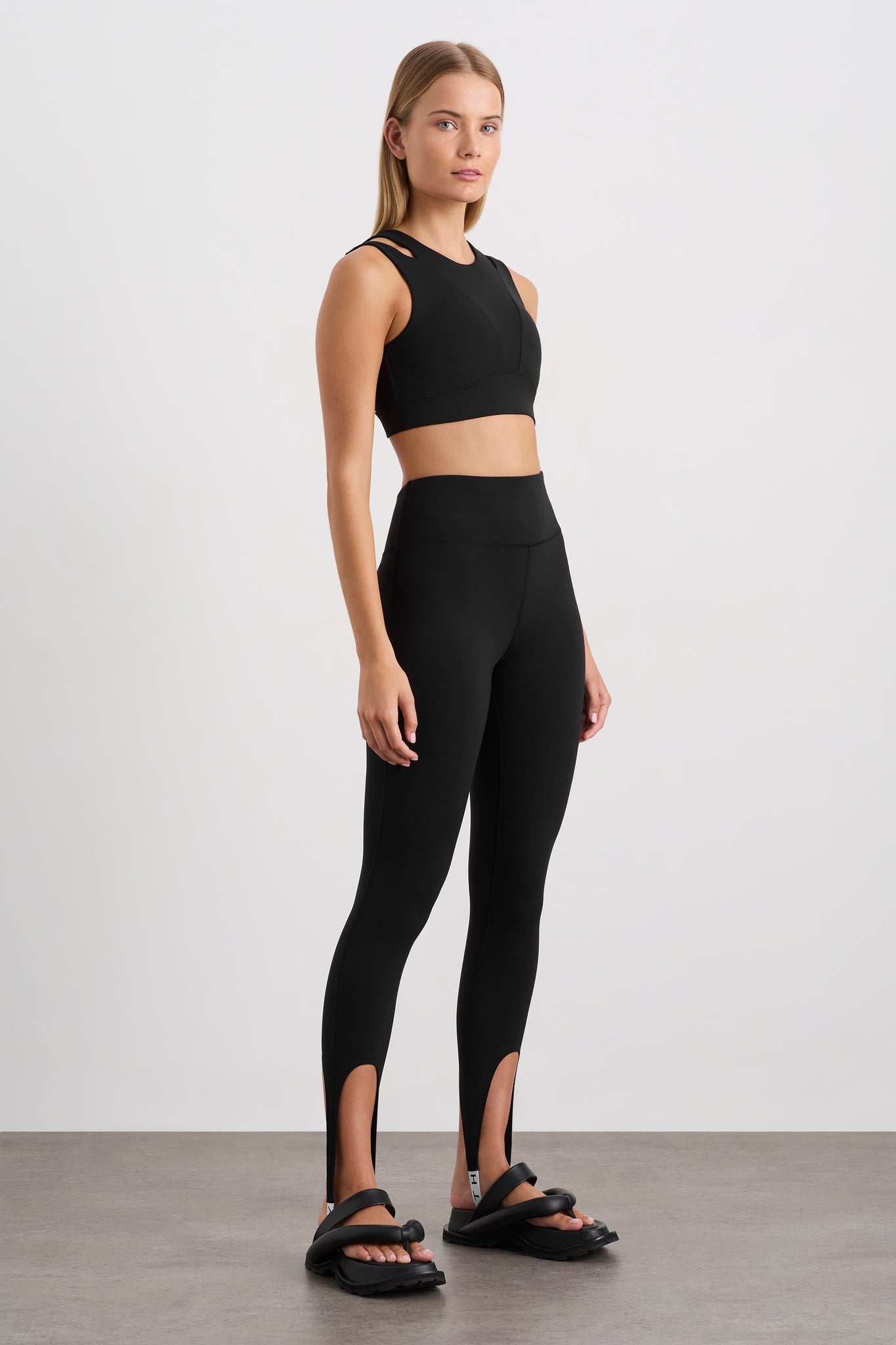 Black Alora Mesh Leggings - Rude Activewear