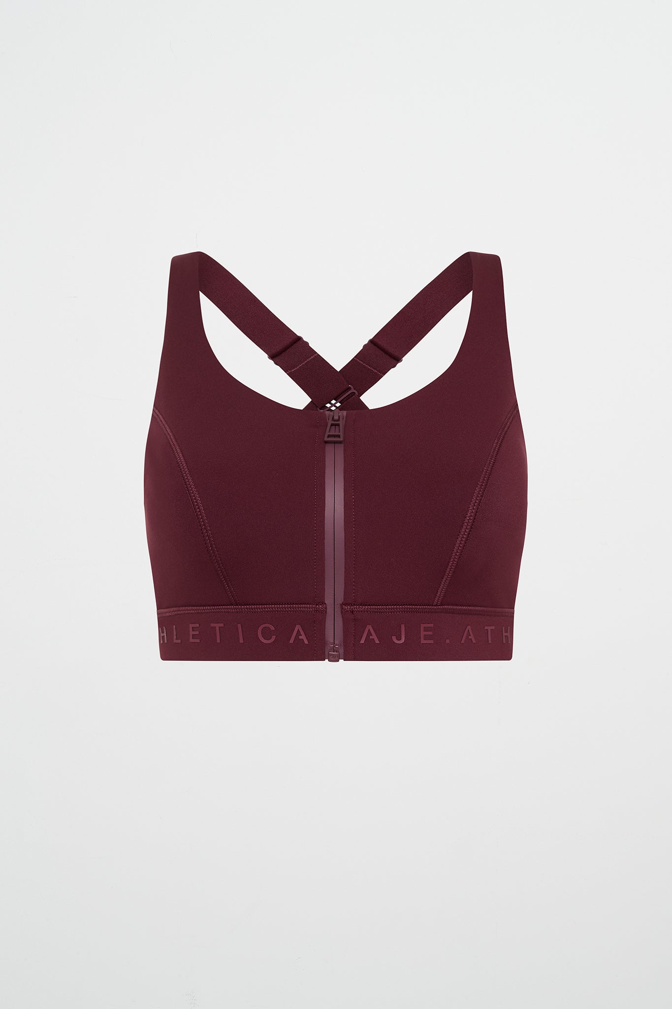 Ruffle Sports Bra Clothing in MAROON BANNER - Get great deals at JustFab