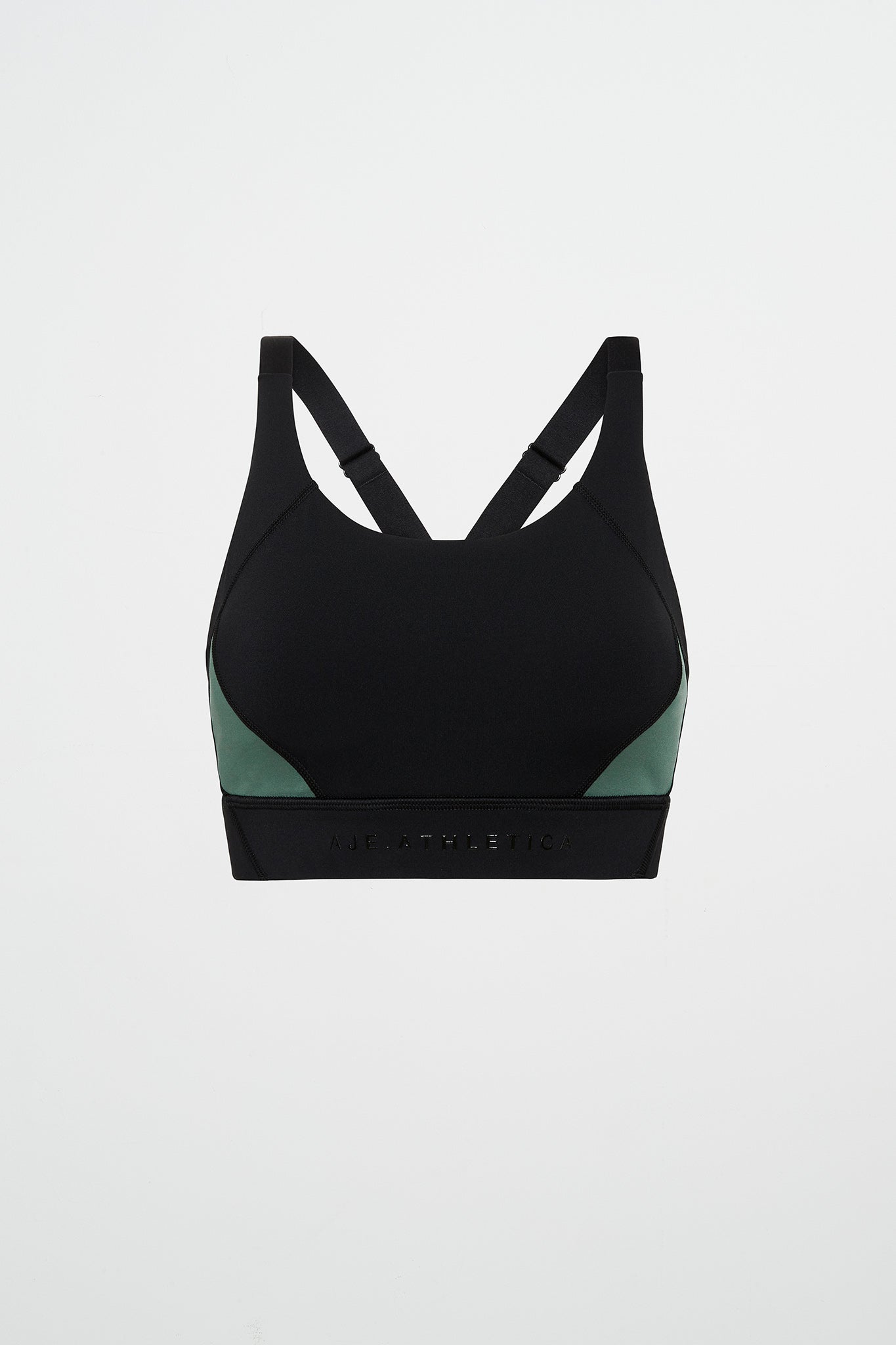 Concentrate - FlexiRib Wide Strap Sports Bra in Slate