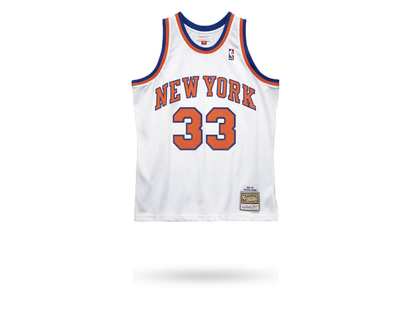 Mitchell & Ness NBA Swingman Knicks 91' Anthony Mason Road Jersey, SMJYGS18187-NYKROYA91AMS