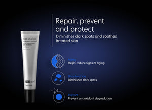 C&E Advanced - Repair, prevent and protect. Diminishes dark spots and soothes irritated skin