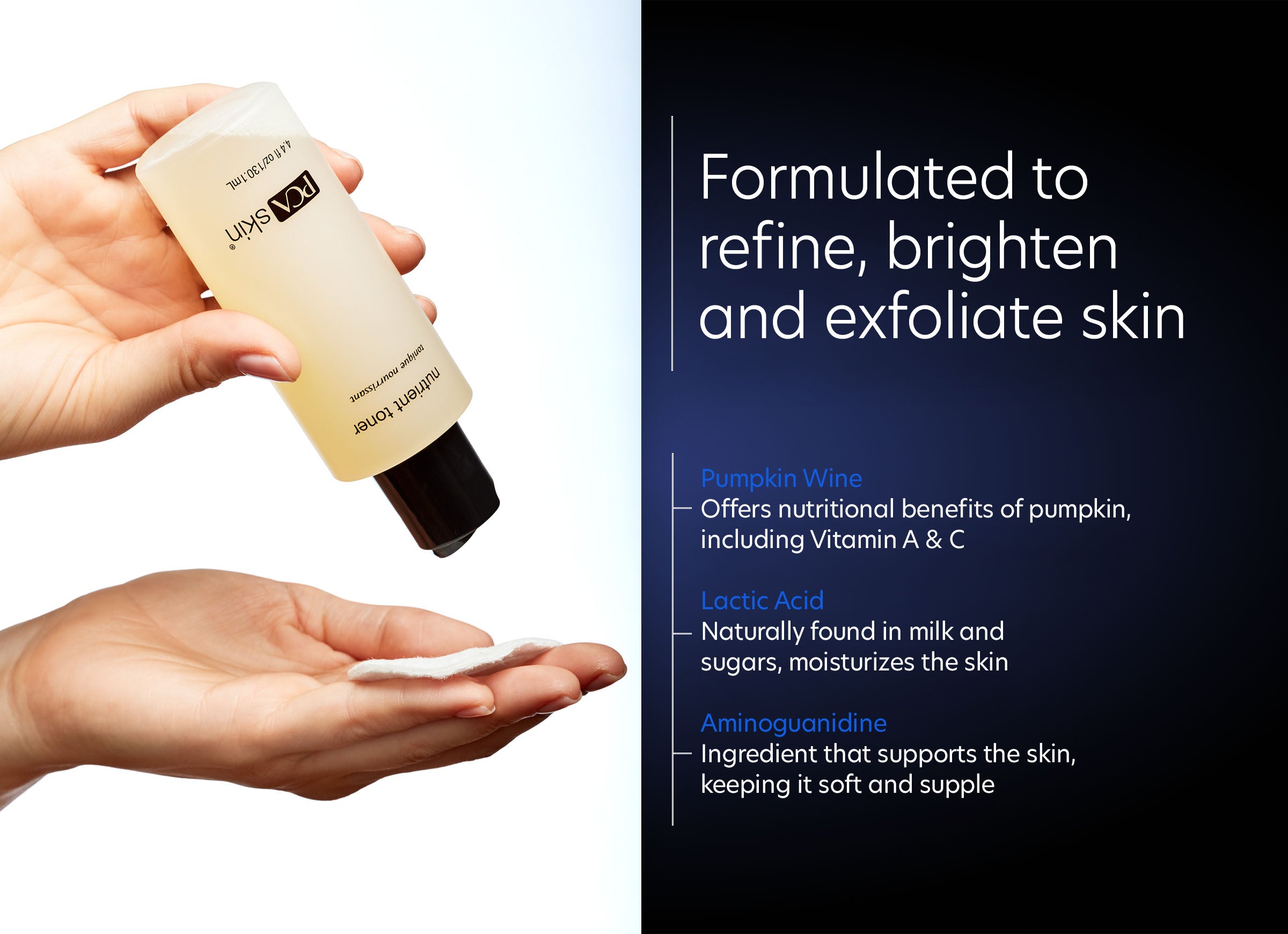 Nutrient Toner - Formulated to refine, brighten and exfoliate skin