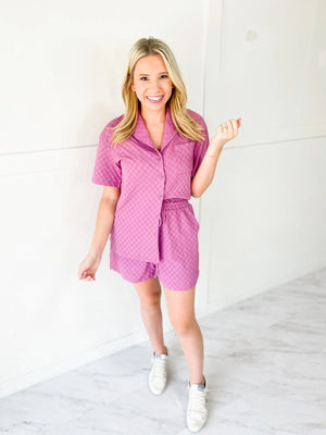 Checkered Button Down Shirt - Tango Foxtrot Co. - Checkered Button Down Shirt