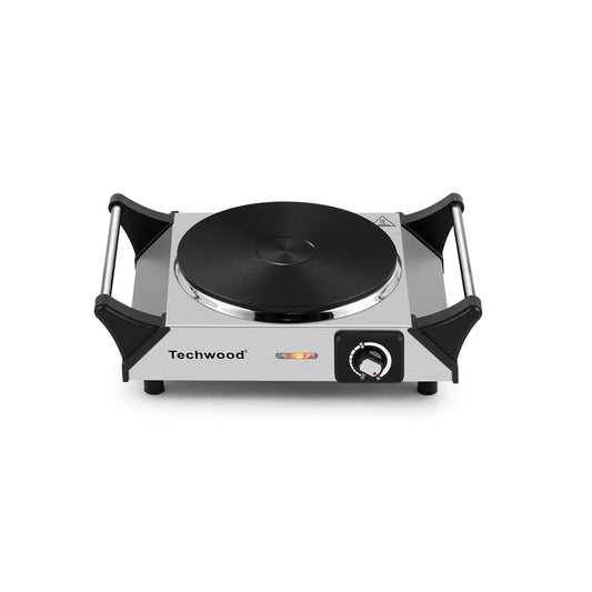Techwood Hot Plate Portable Electric Stove 1500W Countertop Single Burner  with Adjustable Temperature & Stay Cool Handles, 7.5” Cooktop for Dorm  Office/Home/Camp, Compatible for All Cookwares 