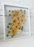 pressed bouquet floral frame