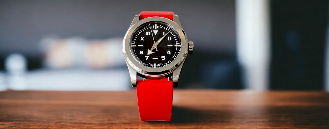 Red FKm Watch Strap