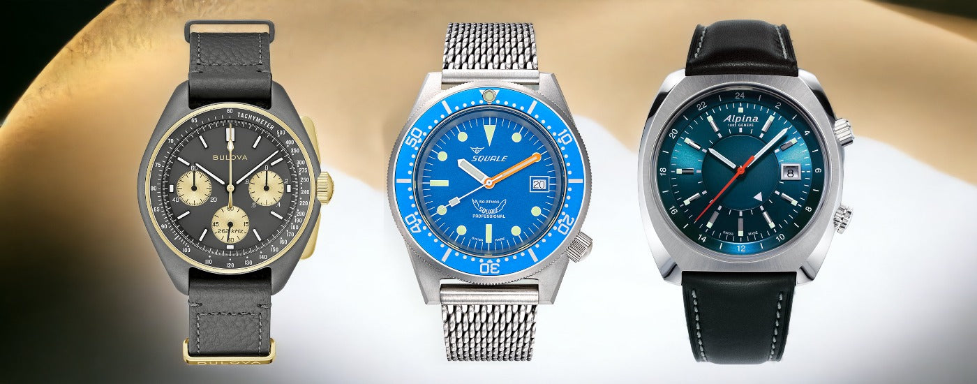 Bulova, Squale & Alpina watches