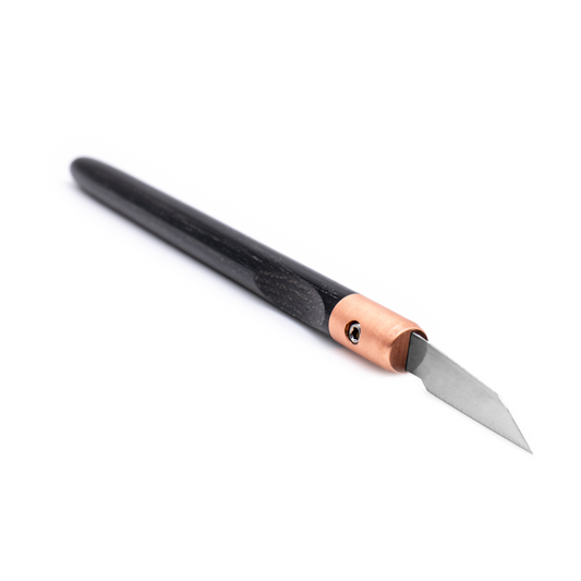 Bog Oak & Copper Marking Knife